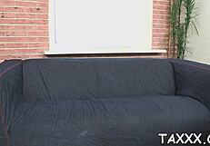 Posing on webcam for casting interview leads to unexpected intimate encounter