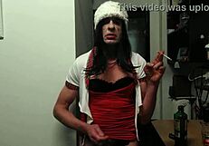 Put It In Deep - Mature Whore Takes Transsexual Cock Hard