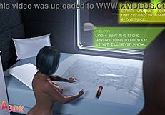 Horny bitch craves futa cock sucking