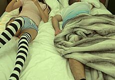 Took my stepdad's phone to touch myself beside him in bed!