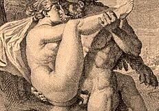 vintage erotic cartoon illustration with sensual retro vibes