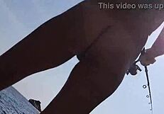 He Piss Into My Open Pussy N I Pee His Lure For Better Bite Nudism Adventure On Wild Beach