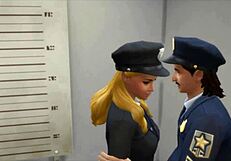 Cowgirl Wife Gets Fucked Near Husband By Co-Worker On Desk In Seductive 3D Scene