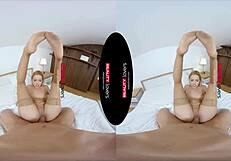 Intense sex with blonde milf in stockings and shoes