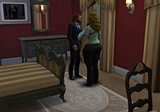 Cowgirl Wife Gets Fucked Near Husband By Co-Worker On Desk In Seductive 3D Scene