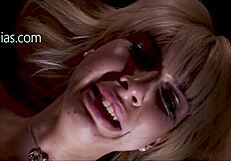 Blonde teen endures extreme whipping and brutal pain on her pussy!