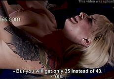 Pussy torture with a thin whip