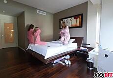 at the party, best friends shared a hot fuck