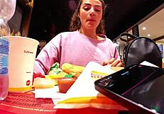 Step-Brother Invites Me to Play with Toys While Controlling My Lovense in Public