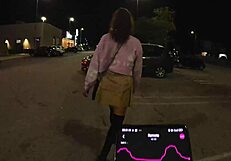 Step-Brother Invites Me to Play with Toys While Controlling My Lovense in Public