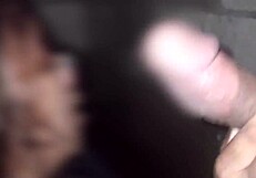 Filipina engages in activity in public toilet by the river