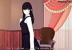 Chained bondage in anime hentai cartoon with suggestive restraints