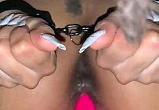 i'm gaping her out with toys and fingering her wet pussy