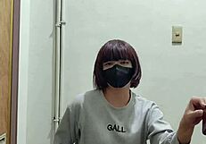 Chinese Ladyboy Shoots Load in Public Stairwell Showdown