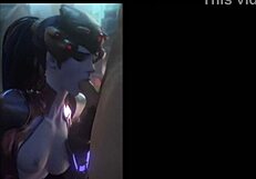 Widowmaker fucks in hentai
