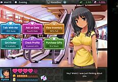 Uncensored Huniepop Babe Seduces Milf in Anime Hentai!