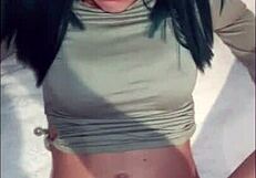 Step-daughter bends over for doggystyle blowjob, squirting on big cock to save family from divorce!