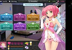 Uncensored Huniepop Babe Seduces Milf in Anime Hentai!