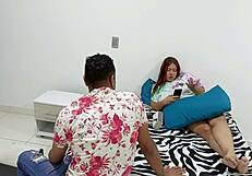 testing my stepbro to see if he's gay with a blowjob