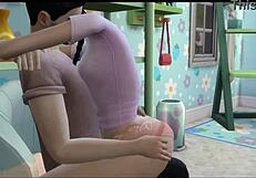 Estoy a cargo de mi sobrina quien quiere jugar con mi verga dura