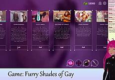 哇，看Vtuber Lewdneko投入毛茸茸同志口交游戏！