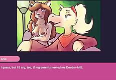 2 Chicks Playing Poker Furry Strip Poker