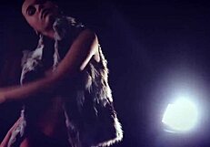 Fashion Models Undress in Sexy Striptease Dance, Revealing Nude Bodies.