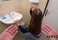 Serve4k story unfolds with cumappance in a wild toilet encounter