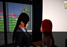 Chatting about my new family episode 140 with teen 18+ characters in anime style.