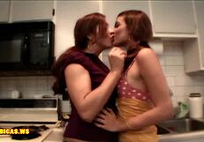 Super hot teen girl banging a milf like crazy