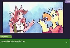 2 Chicks Playing Poker Furry Strip Poker