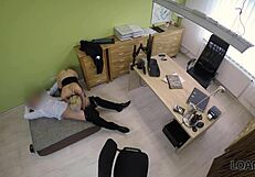 Loan4k Curvy Chica Sucks Cock During Business Loan Interview For Cash