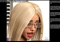 3D animated porn with an anime theme in the form of a comic book