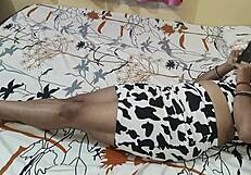Hot housewife caught watching porn and gets fucked hard