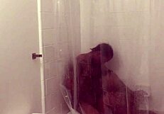 nyna stax shows off her sexy ebony body and big tits