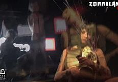 fetish rock bdsm session with blonde