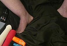 Goddess Nicolette's solo pleasure and fantasies in lingerie
