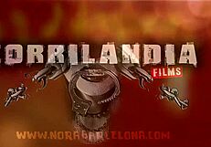 fetish rock bdsm session with blonde