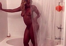 nyna stax shows off her sexy ebony body and big tits