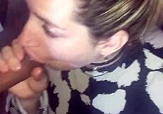 this latina blonde slut gives me an amazing deepthroat blowjob!