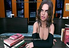 passionate kissing with isabella in the library chick route