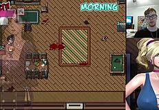 Werewolves game turns into steamy threesome with Rachel and Leslie in Zombies Retreat