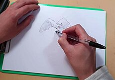 two beautiful girls sketched quickly