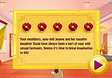 Celebrating lunar new year with passionate sex