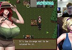 Werewolves game turns into steamy threesome with Rachel and Leslie in Zombies Retreat