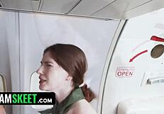 Hot Pearl and Ray Adler in skinny teen cowgirl riding