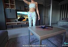 Stepmom Catches Stepson Jerking, Allows Pussy Cum