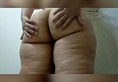 Boldly showcasing delicious fat latina milf tits and curvy ass