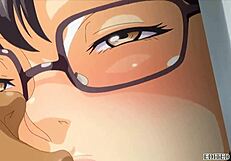 adulterous wife in anime cartoon getting anal blowjob 😈💦