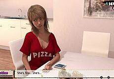 Babysitter starts new office routine